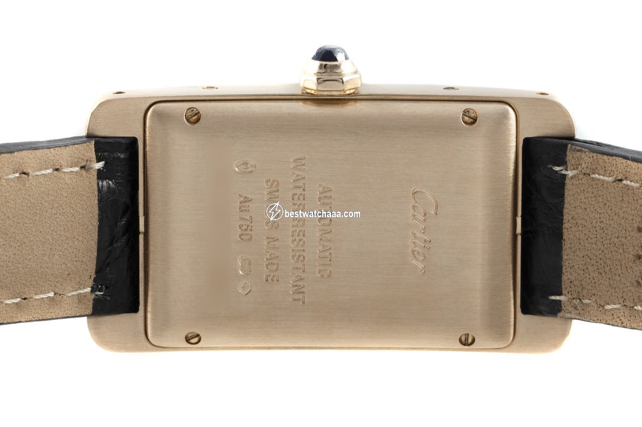 IMG_9081 Cartier Tank Americaine Mens watch Unisex Automatic Red gold W2620030 Replica 6