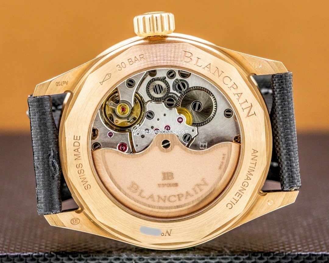 IMG_9081 Blancpain Fifty Fathoms Bathyscaphe Mens watch Unisex Automatic Rose gold 5000-36S30-B52A Replica 6