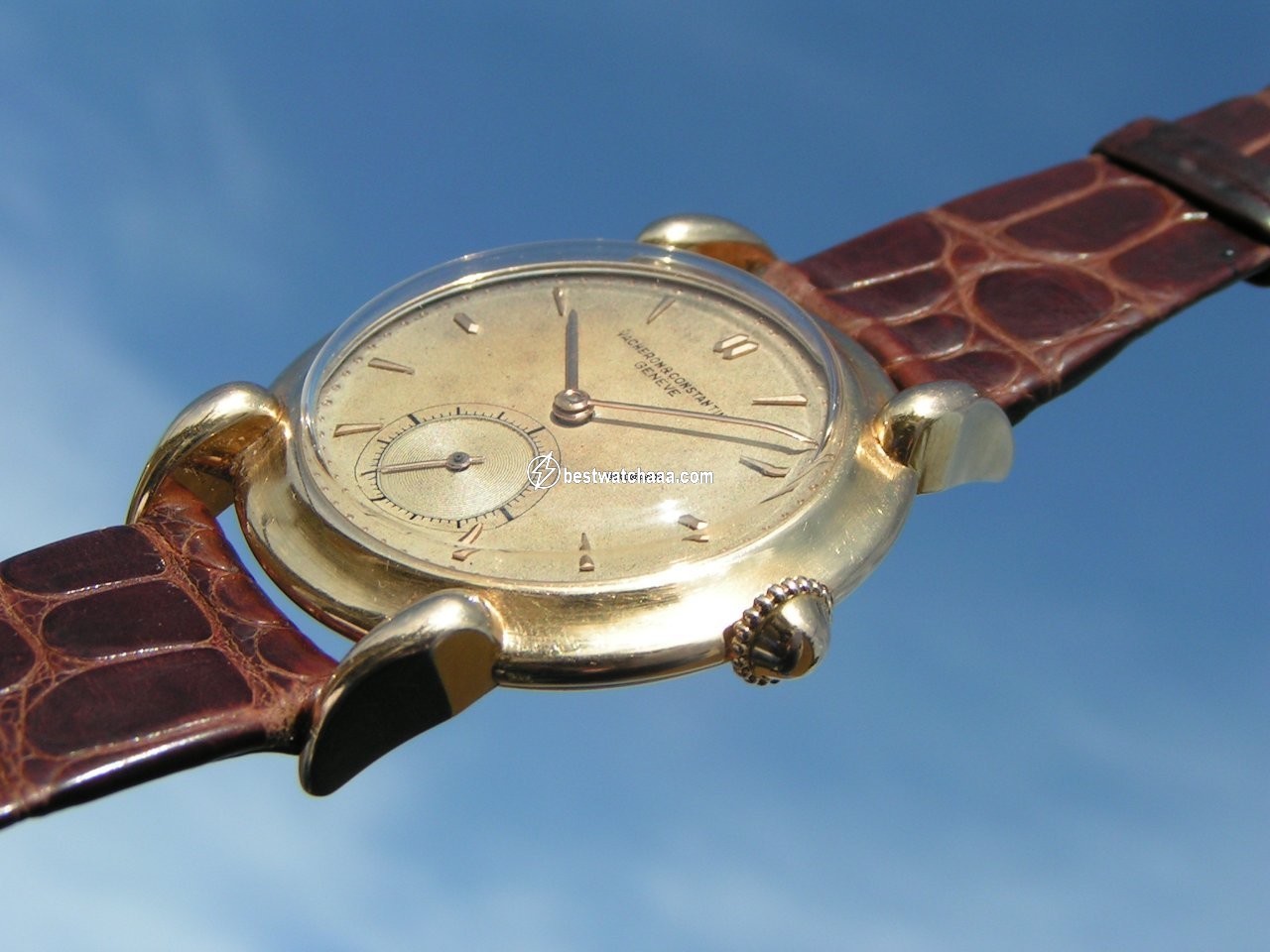 IMG_9081 Vacheron Constantin Mens watch Unisex Manual winding Yellow gold V453 Replica 6