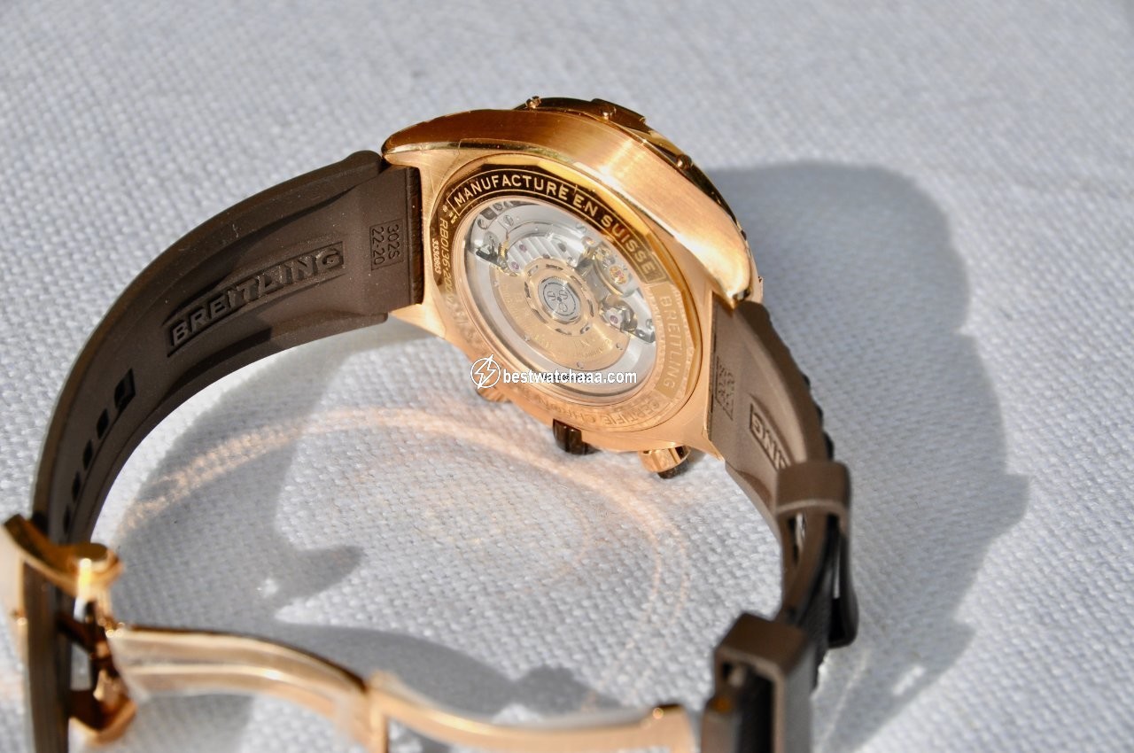 IMG_9081 Breitling Chronomat Mens watch Unisex Automatic Rose gold RB0136E31Q1S1 Replica 6