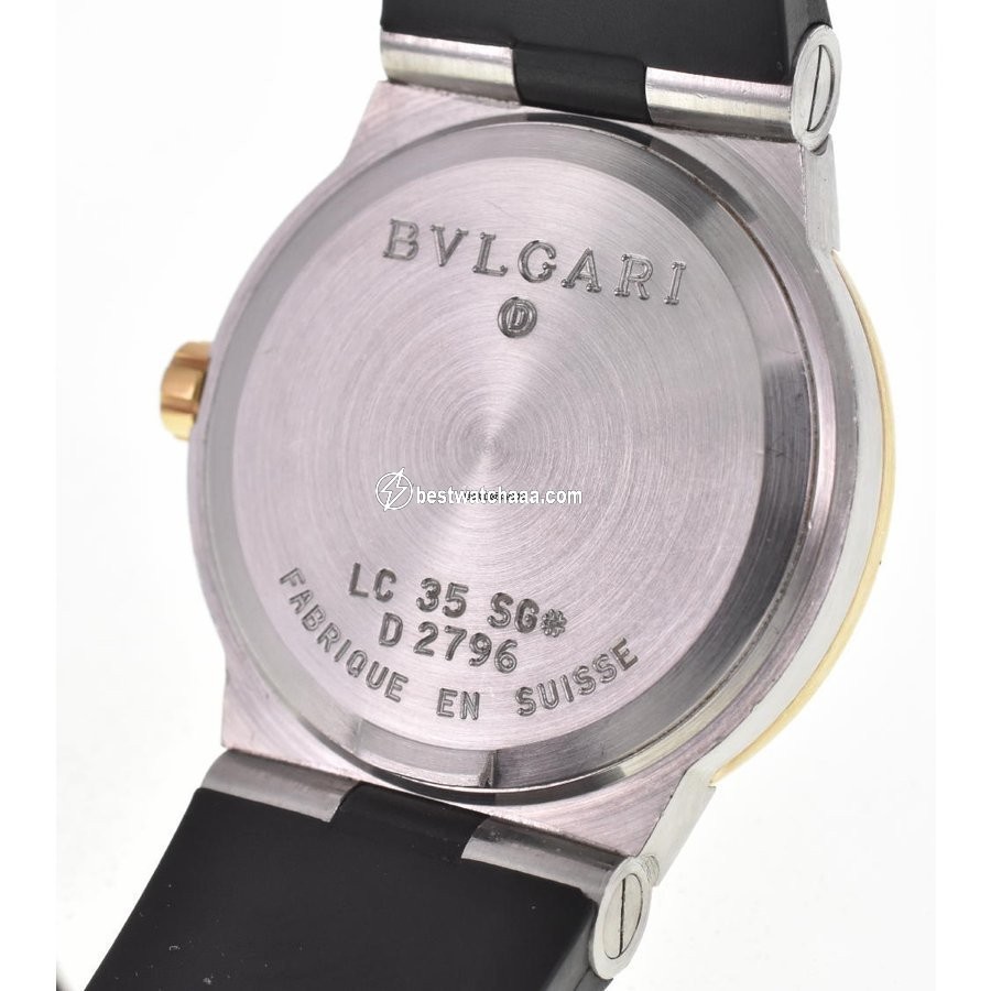 IMG_9081 Bulgari Diagono Mens watch Unisex Automatic Gold Steel LC35SG Replica 6