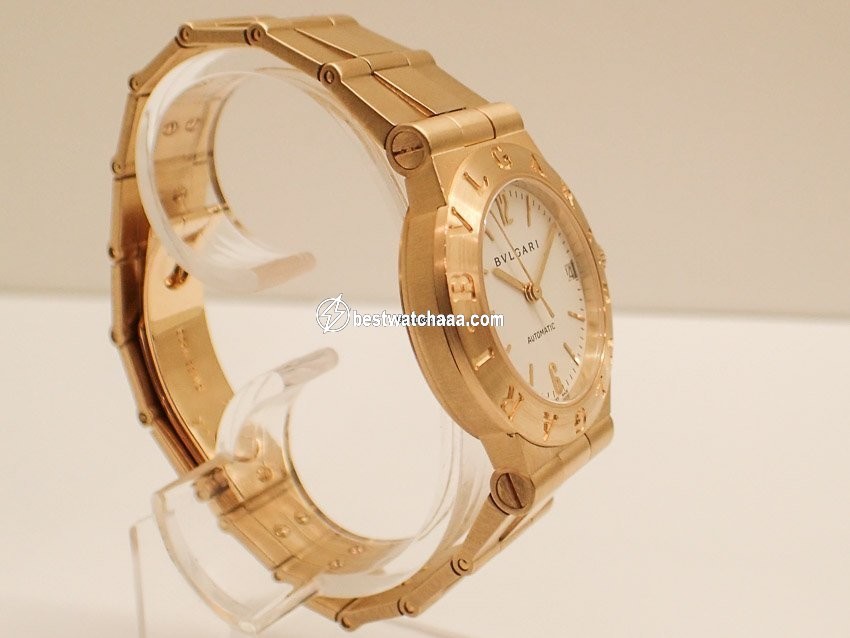 IMG_9081 Bulgari Diagono Womens watch Automatic Yellow gold LCV 29 G Replica 6