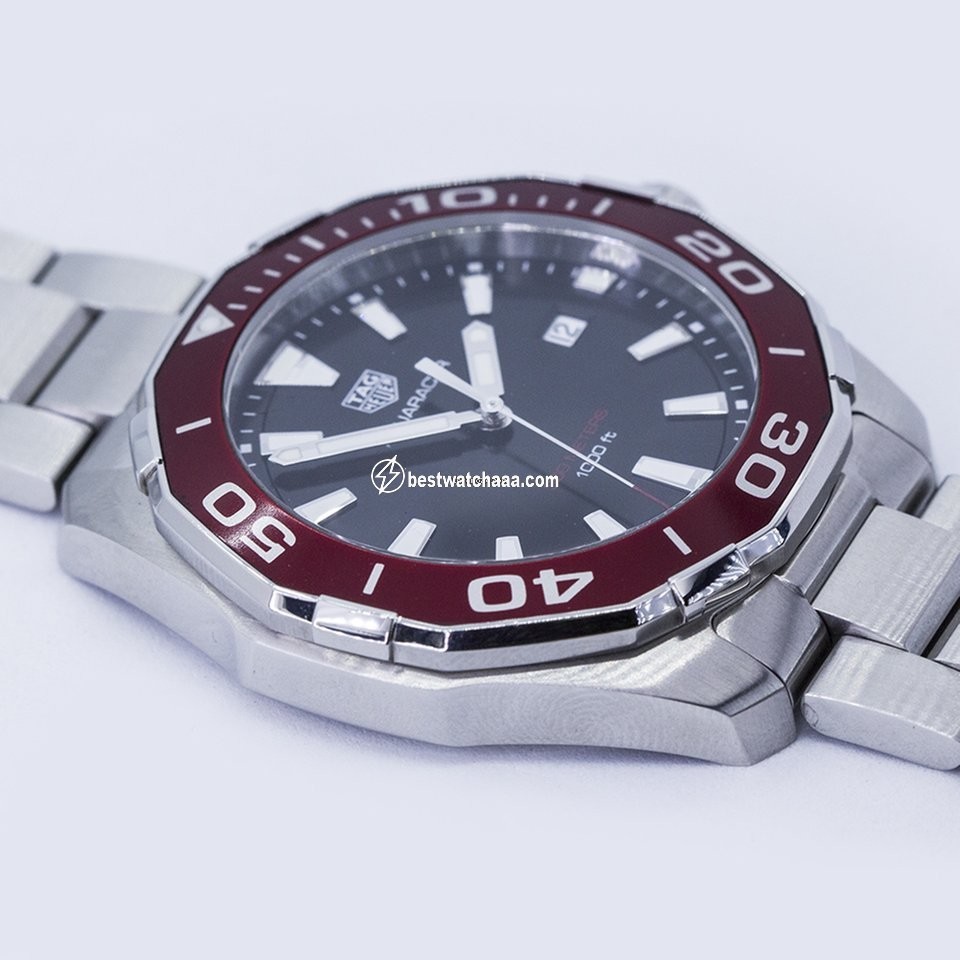 IMG_9081 TAG Heuer Aquaracer Mens watch Unisex Quartz Steel WAY101B.BA0746 Replica 6