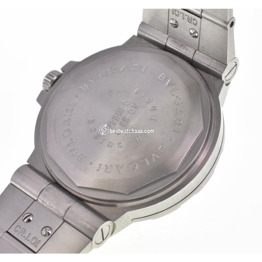 IMG_9081 Bulgari Diagono Mens watch Unisex Automatic Steel SD38S Replica 6