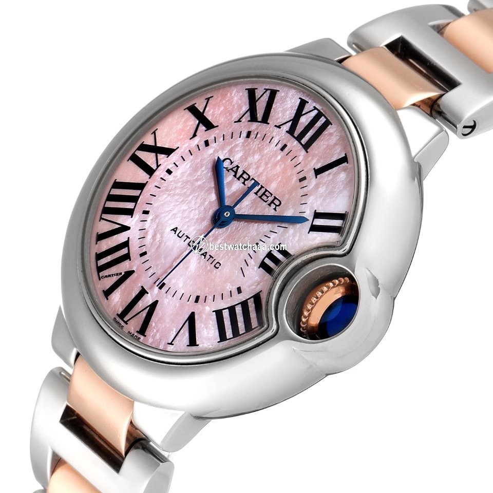 IMG_9081 Cartier Ballon Bleu 33mm Womens watch Automatic Steel W6920098 Replica 6