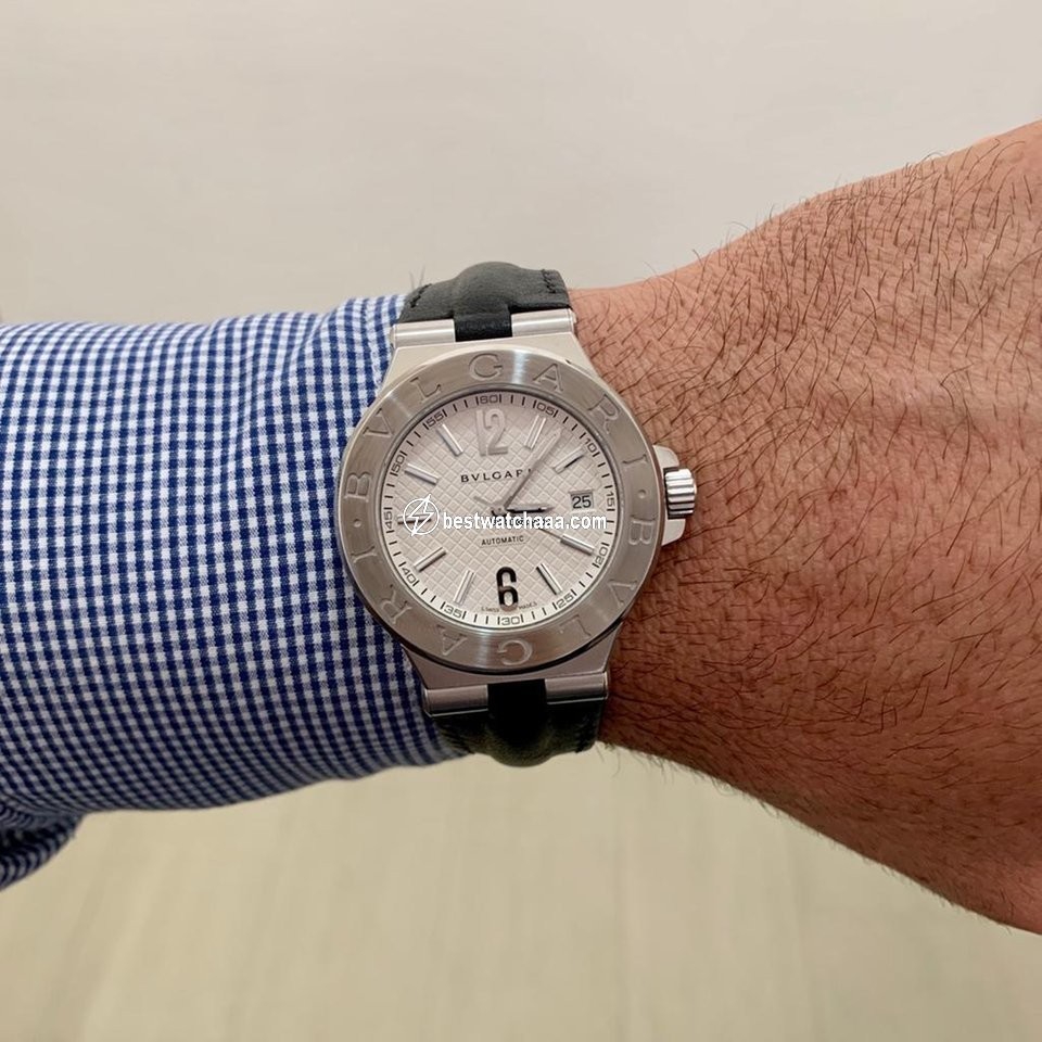 IMG_9081 Bulgari Diagono Mens watch Unisex Automatic Steel DG40S Replica 6
