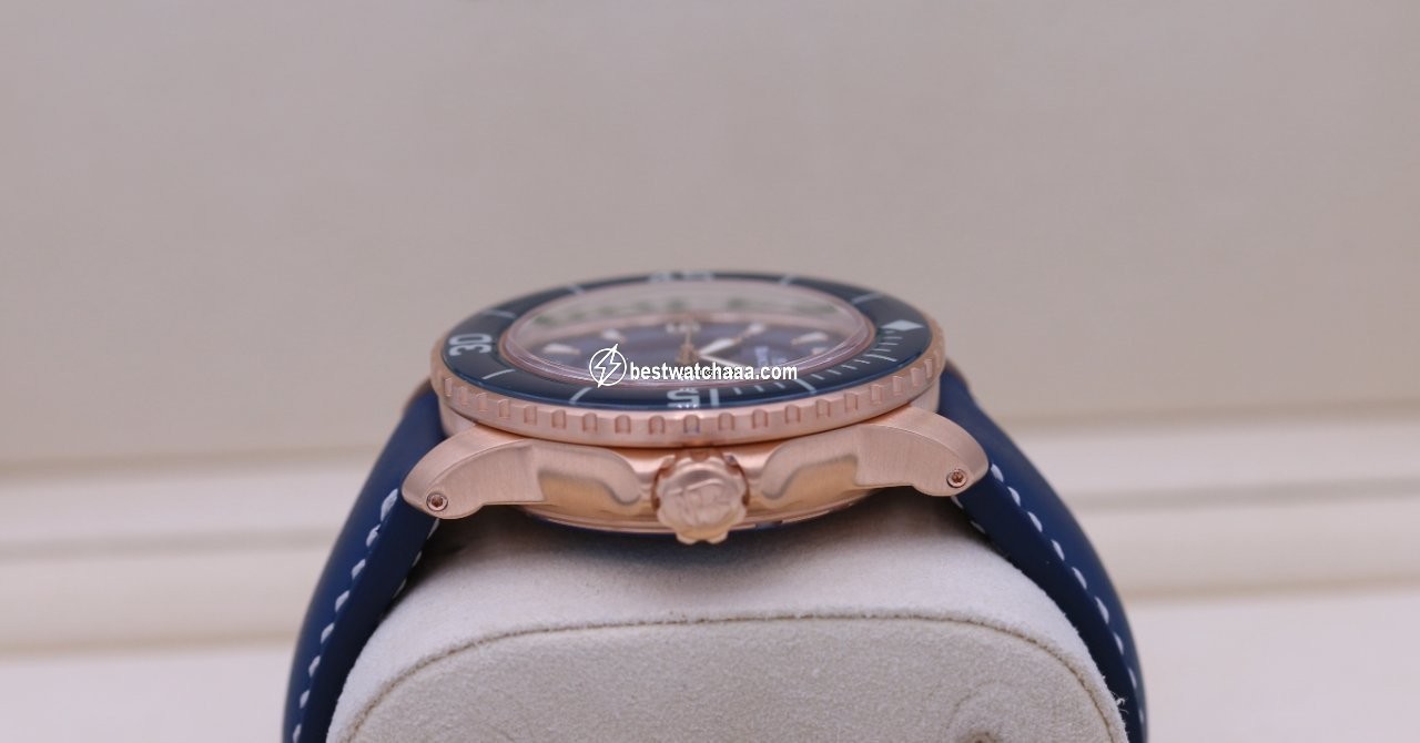 IMG_9081 Blancpain Fifty Fathoms Mens watch Unisex Automatic Rose gold 5015-3603C-63B Replica 6