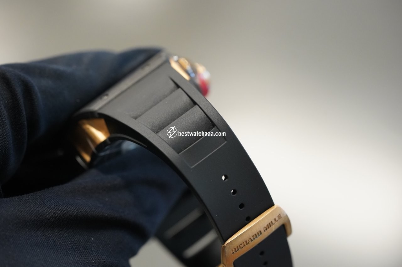 IMG_9081 Richard Mille RM 011 Mens watch Unisex Automatic Carbon RM011 NTPT Replica 6