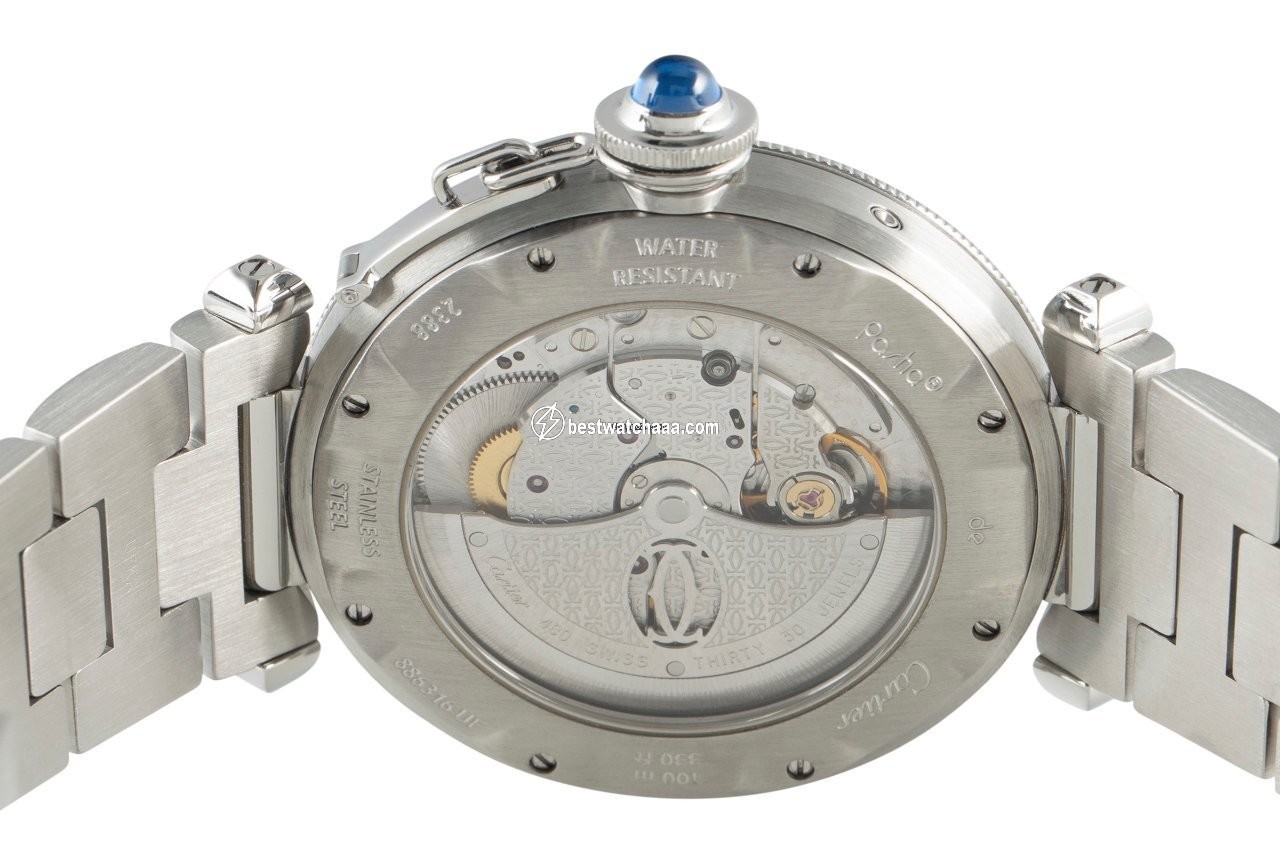 IMG_9081 Cartier Pasha Mens watch Unisex Automatic Steel 2388 Replica 6