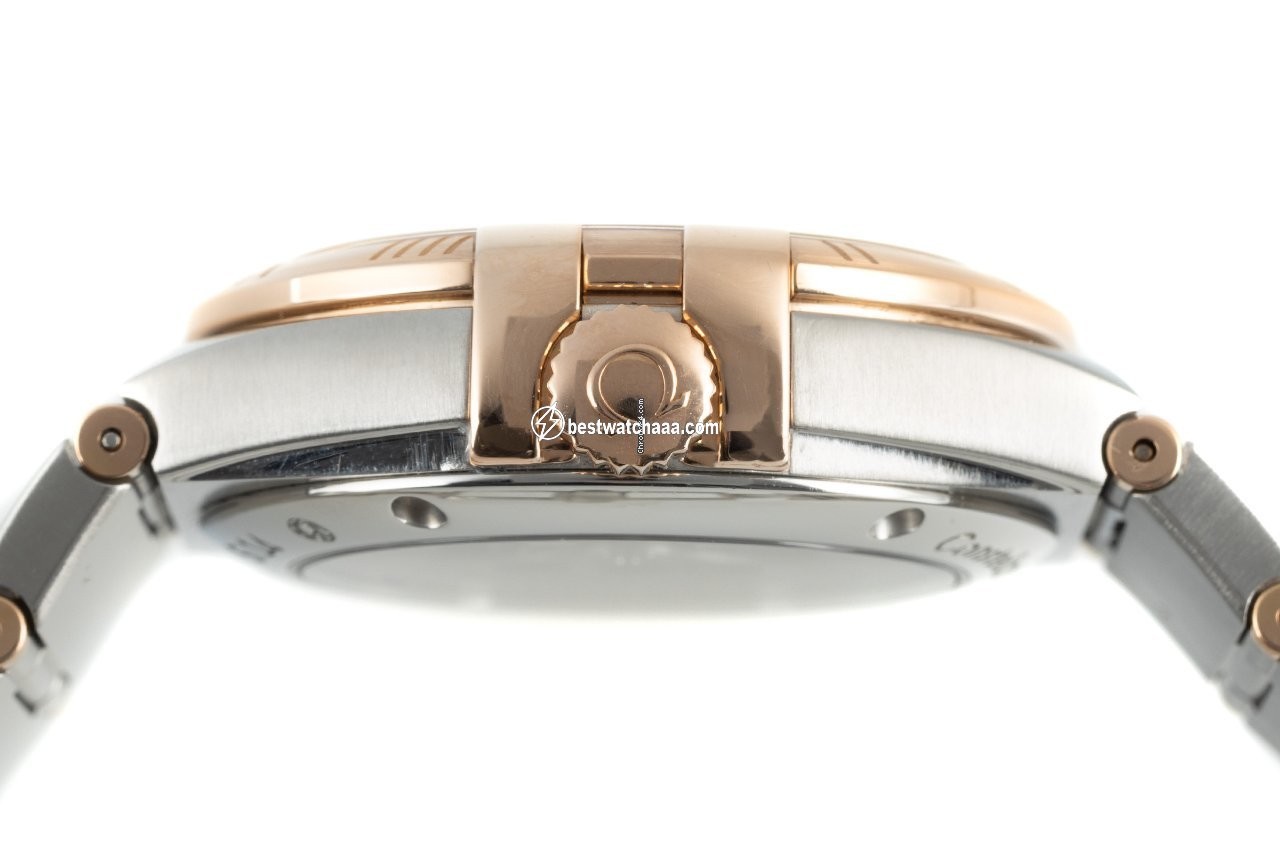 IMG_9081 Omega Constellation Day-Date Mens watch Unisex Automatic Gold Steel 123.20.38.22.02.001 Replica 6