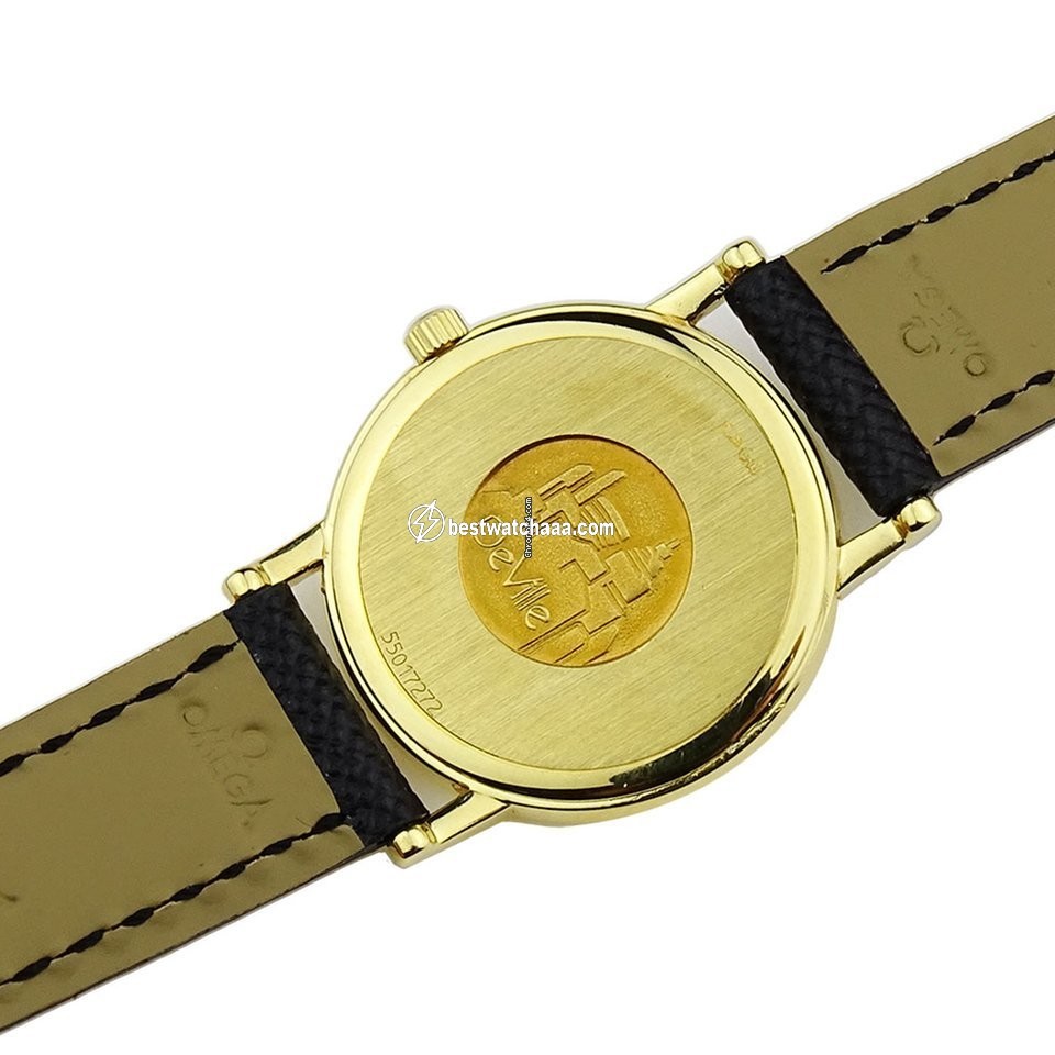 IMG_9081 Omega De Ville Womens watch Quartz Yellow gold 7350.33.01 Replica 6