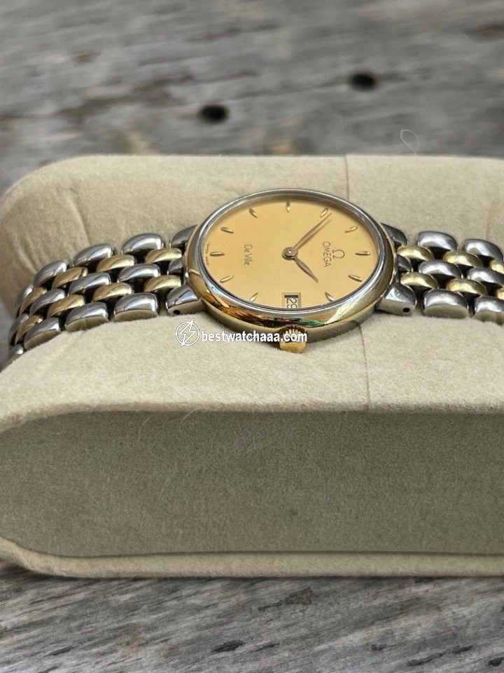 IMG_9081 Omega De Ville Womens watch Quartz Gold Steel 796.2379 Replica 6