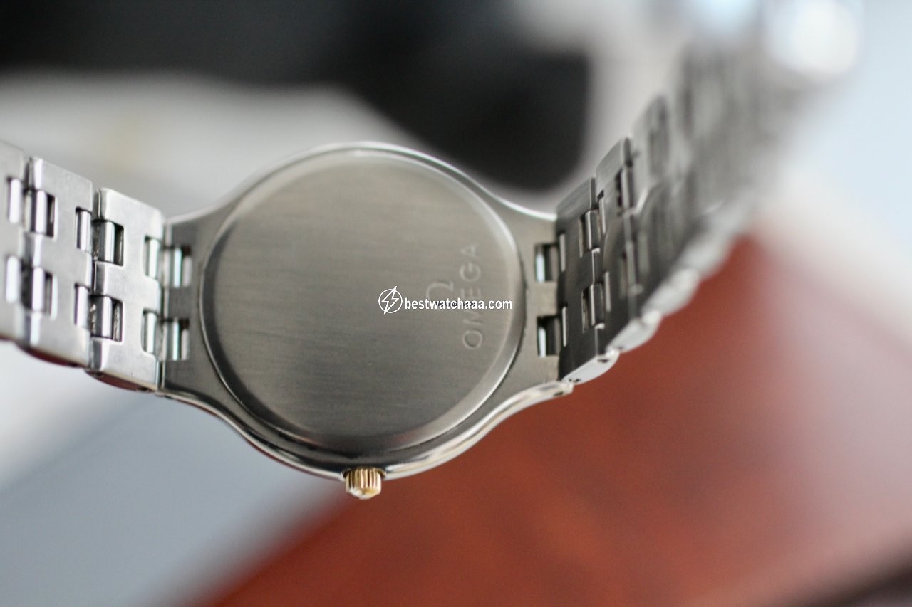 IMG_9081 Omega De Ville Mens watch Unisex Quartz Gold Steel Vintage Deville Replica 6