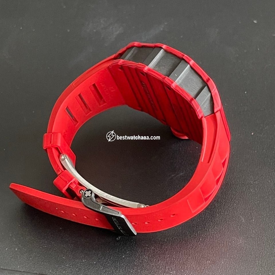 IMG_9081 Richard Mille Mens watch Unisex Automatic Carbon Richard Mille RM 12-01 Tourbillon Red Quartz Tpt Replica 6