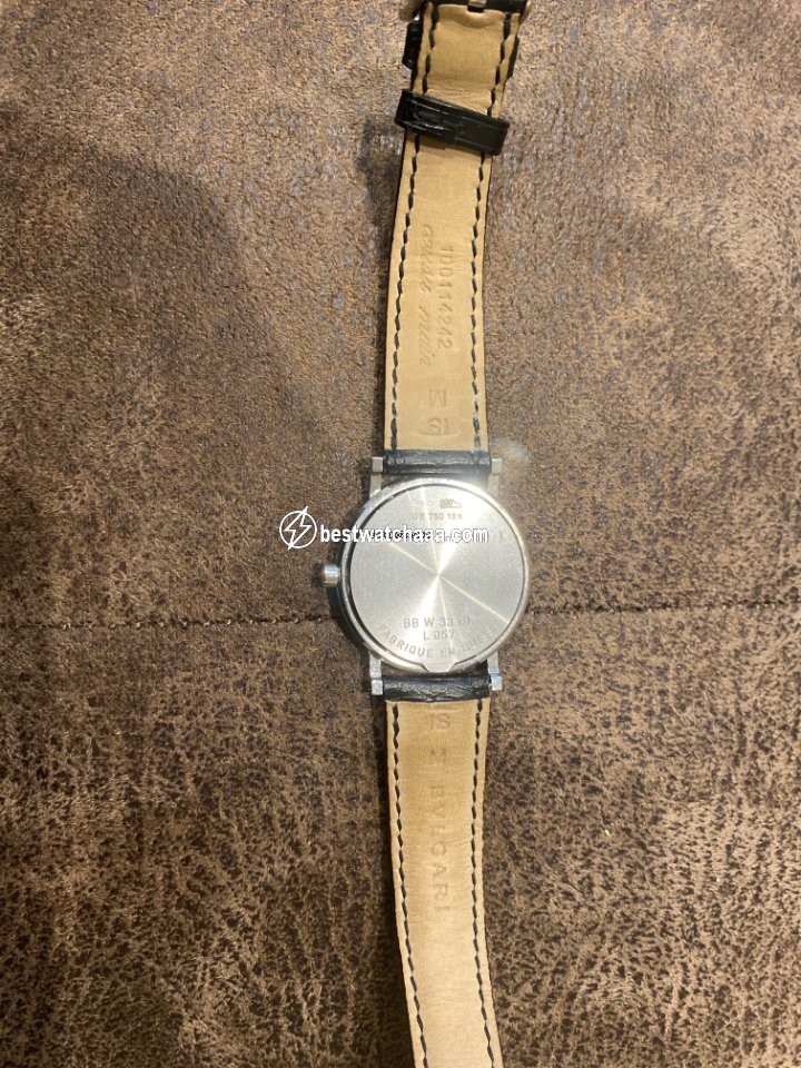 IMG_9081 Bulgari Mens watch Unisex Quartz White gold L057 Replica 6