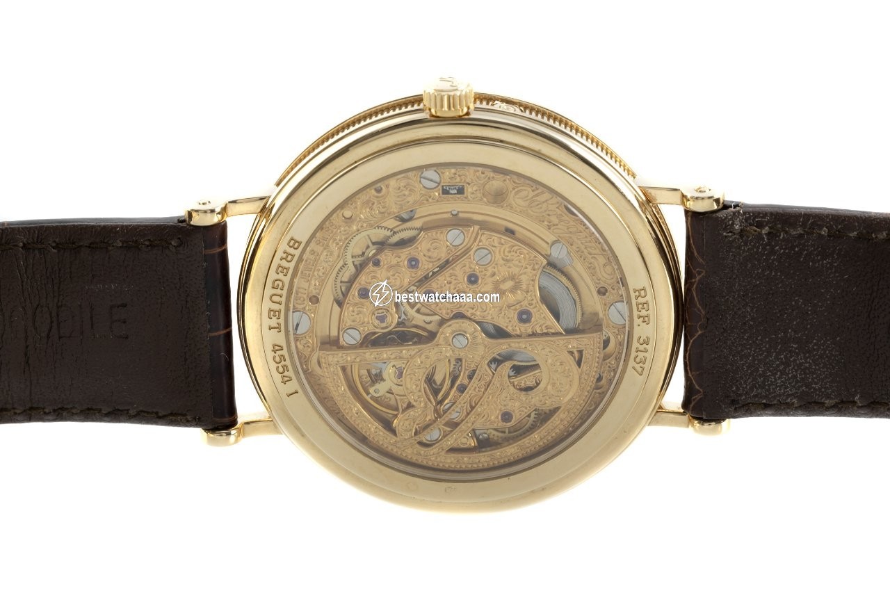 IMG_9081 Breguet Classique Mens watch Unisex Automatic Yellow gold 3137BA 11 986 Replica 6