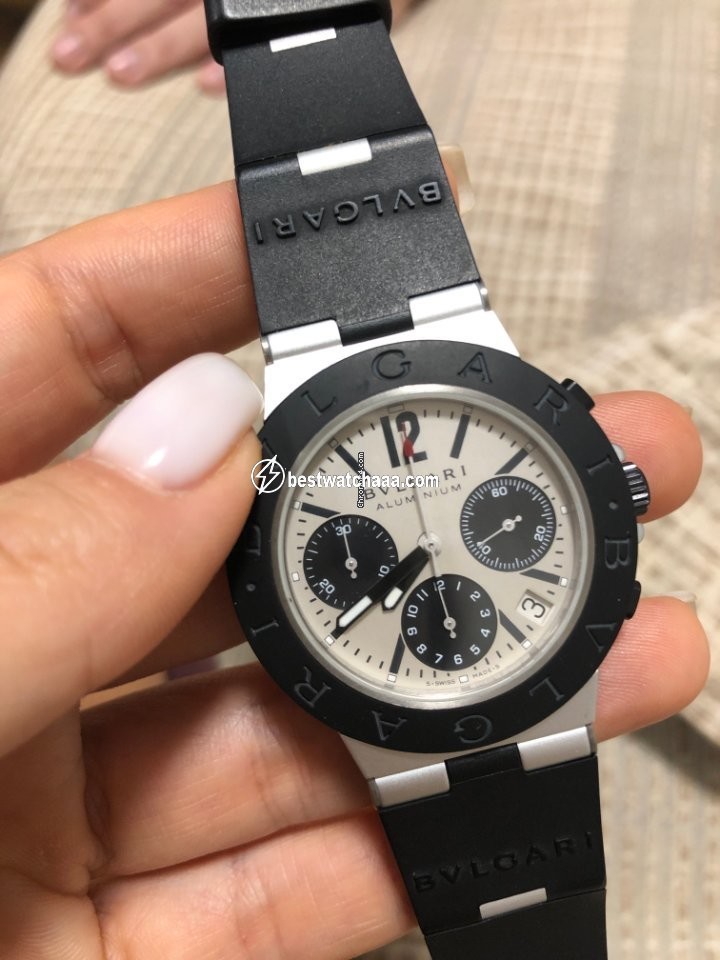 IMG_9081 Bulgari Diagono Mens watch Unisex Automatic Aluminum AC 38 TA Replica 6