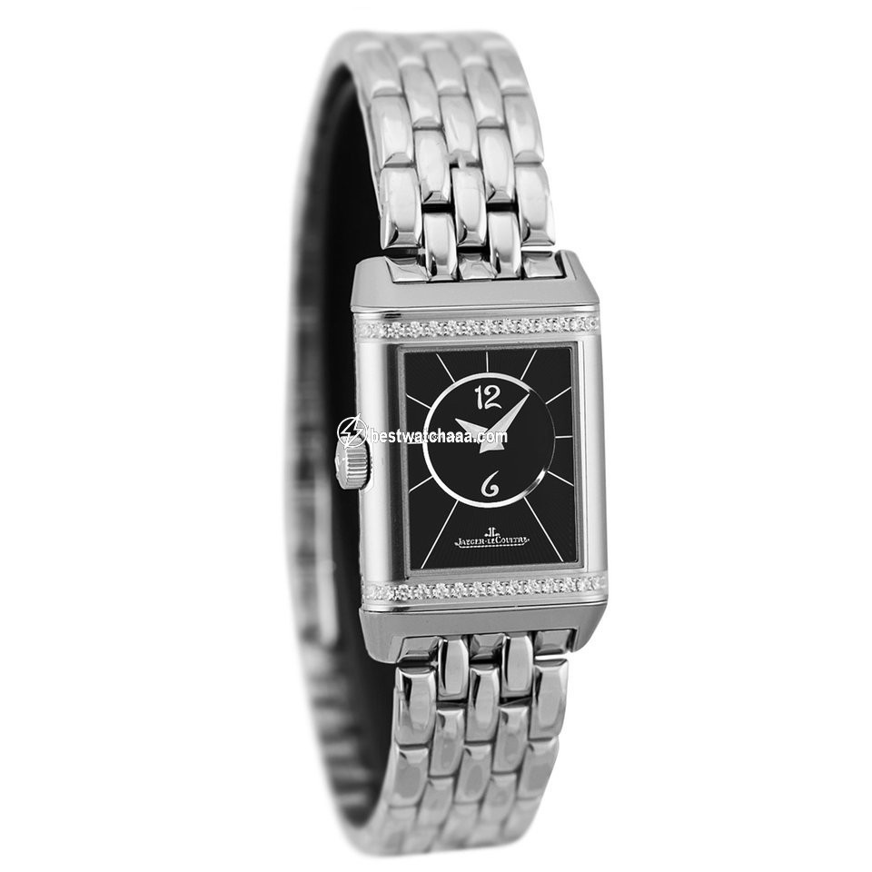 IMG_9081 Jaeger-LeCoultre Reverso Classic Small Duetto Womens watch Manual winding Steel Q2668130 or 2668130 Replica 6