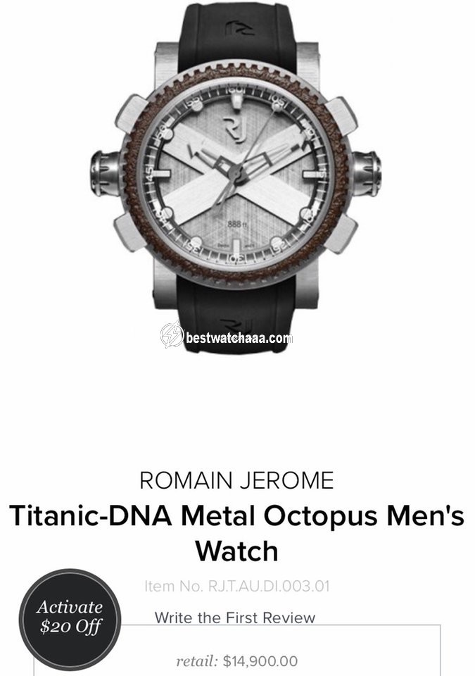 IMG_9081 Romain Jerome Titanic-DNA Mens watch Unisex Automatic Steel RJTAUI003 Replica 6