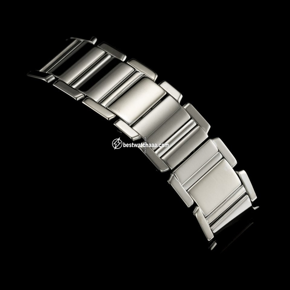 IMG_9081 Cartier Tank Francaise Mens watch Unisex Quartz White gold WE101853 Replica 6