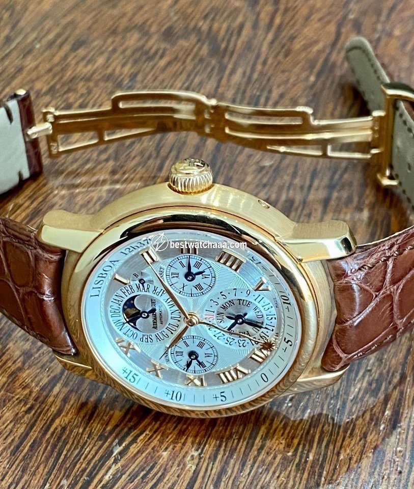 IMG_9081 Audemars Piguet Jules Audemars Mens watch Unisex Automatic Rose gold 26003OR.OO.D088CR.01083 Replica 6
