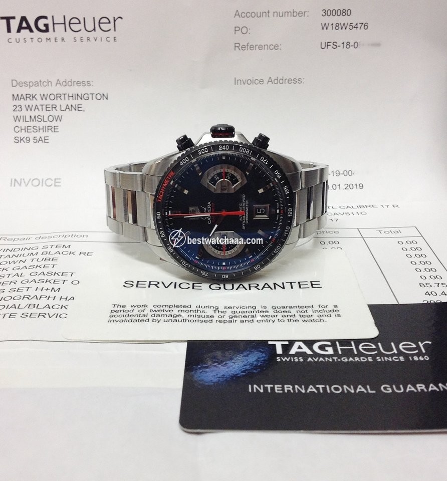 IMG_9081 TAG Heuer Grand Carrera Mens watch Unisex Automatic Steel CAV511C Replica 7