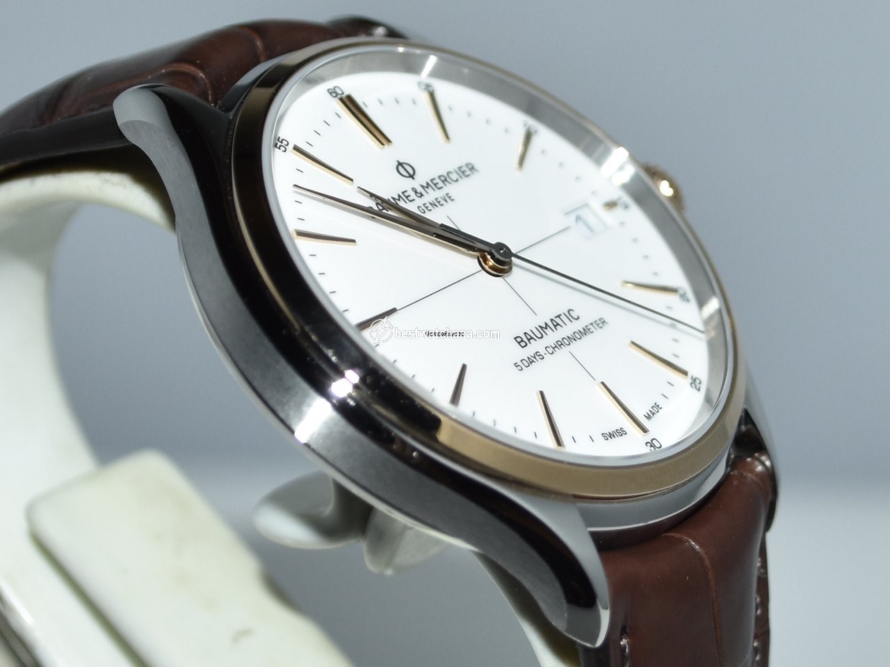 IMG_9081 Baume & Mercier Clifton Mens watch Unisex Automatic Gold Steel MOA10519 Replica 7