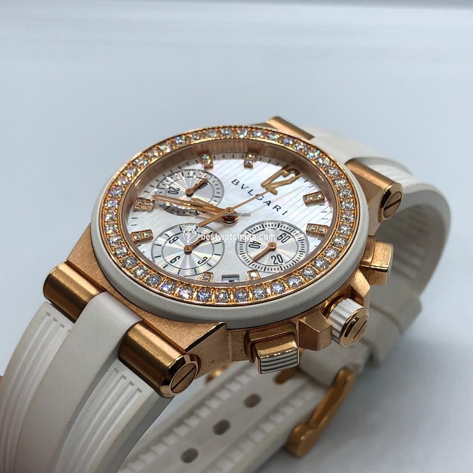 IMG_9081 Bulgari Diagono Womens watch Automatic Rose gold DGP35WGDWVDCH.8 Replica 7