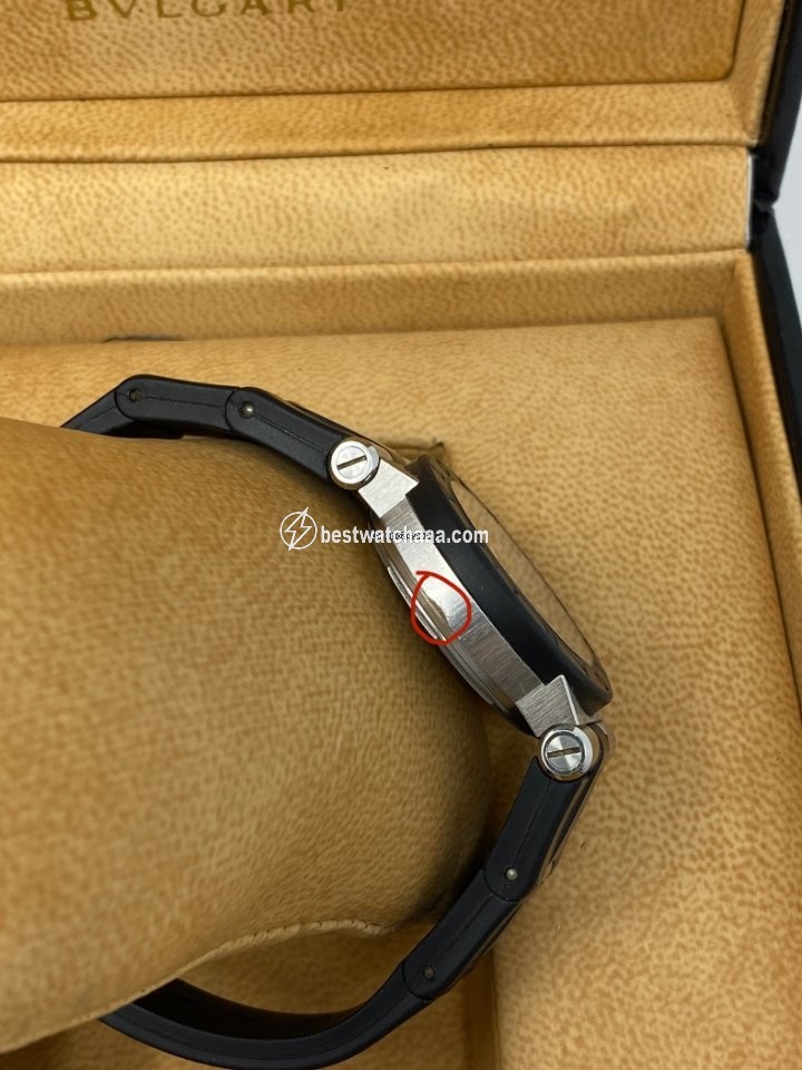IMG_9081 Bulgari Diagono Womens watch Quartz Aluminum DG29SV Replica 7