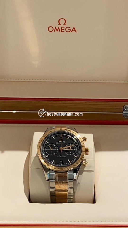 IMG_9081 Omega Speedmaster 57 Mens watch Unisex Automatic Gold Steel 331.20.42.51.01.002 Replica 7