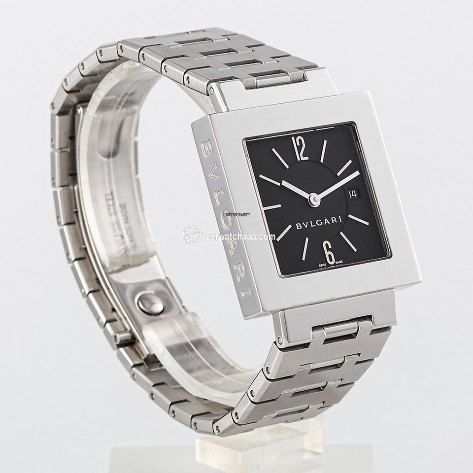 IMG_9081 Bulgari Quadrato Womens watch Quartz Steel SQ 27 SSD Replica 7