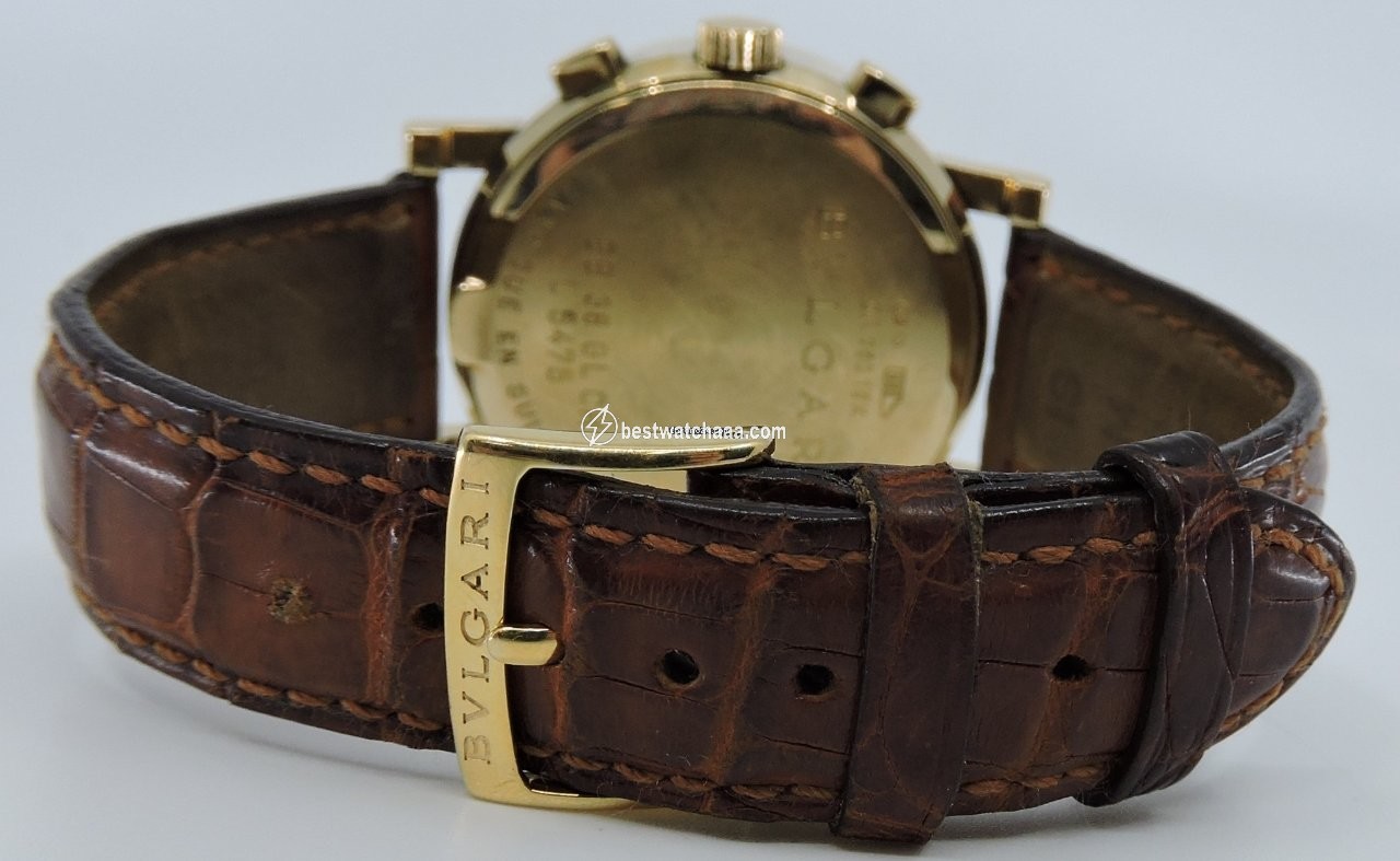 IMG_9081 Bulgari Bulgari Mens watch Unisex Automatic Yellow gold BB38GLCH Replica 7