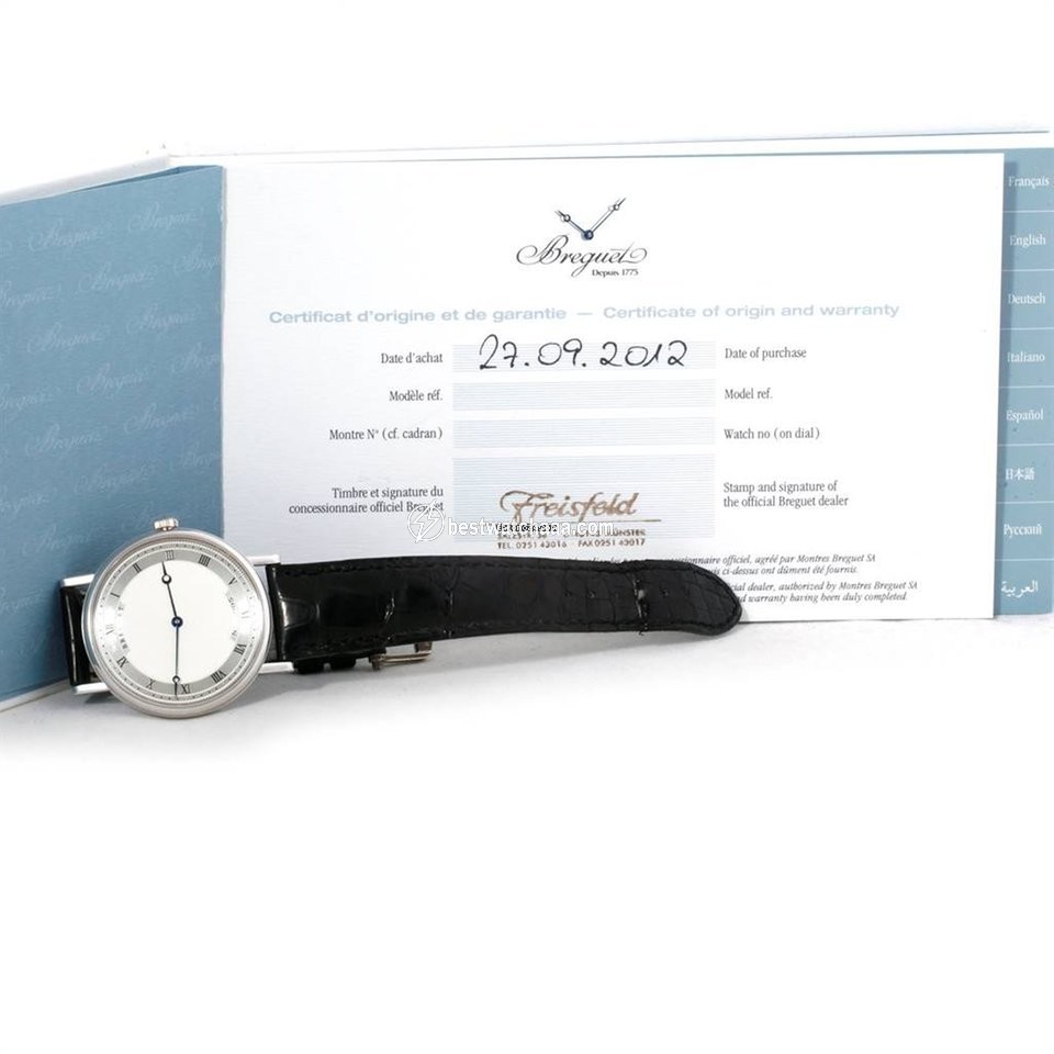 IMG_9081 Breguet Classique Mens watch Unisex Automatic White gold 5157 Replica 7
