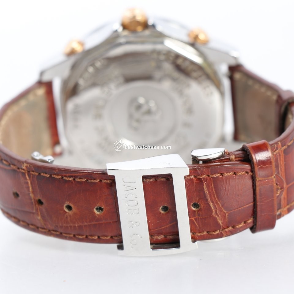 IMG_9081 Jacob & Co. Five Time Zone Mens watch Unisex Quartz Steel JCM115DA Replica 7