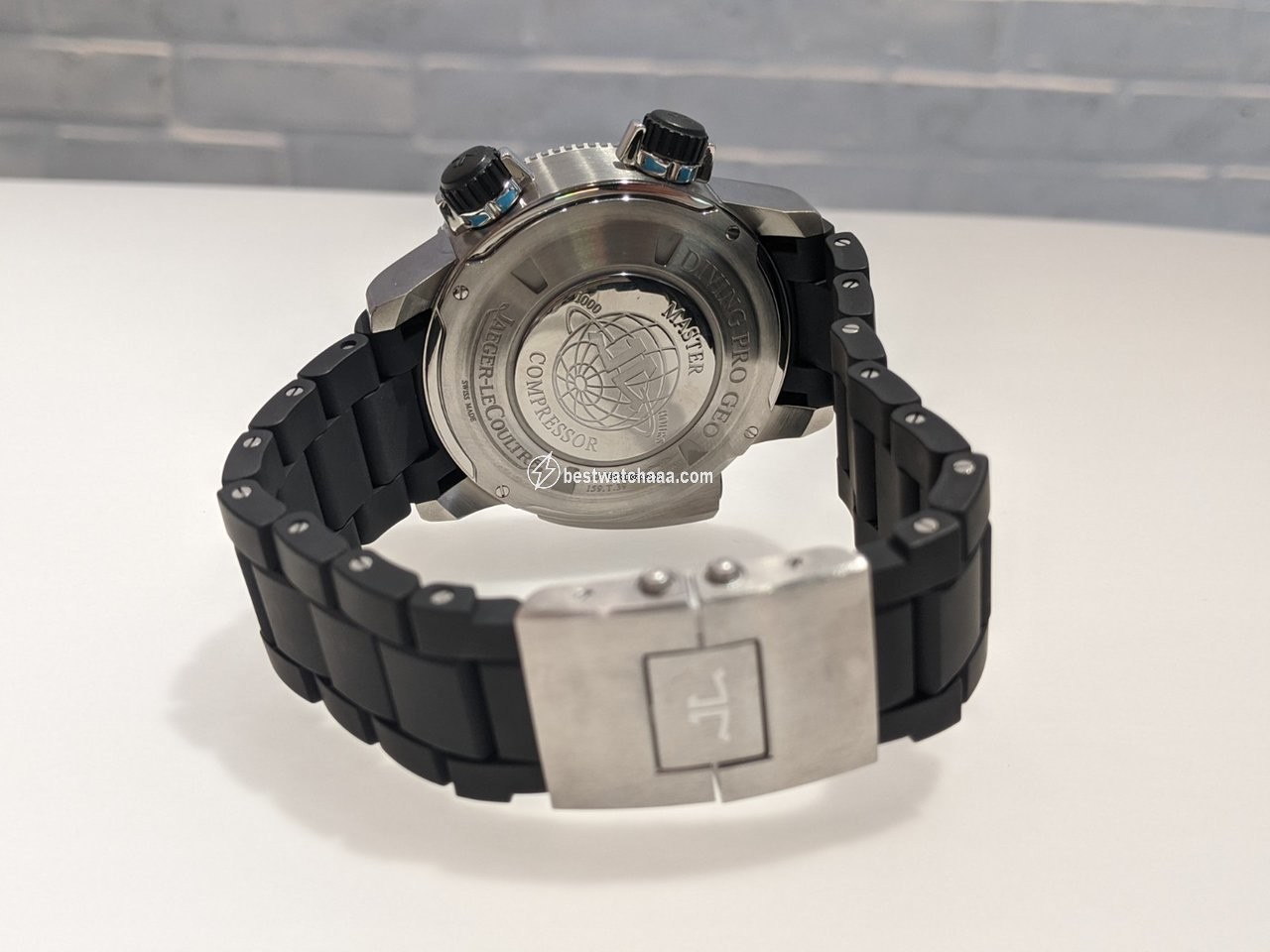 IMG_9081 Jaeger-LeCoultre Master Compressor Diving Pro Geographic Mens watch Unisex Automatic Titanium q185t770 Replica 7