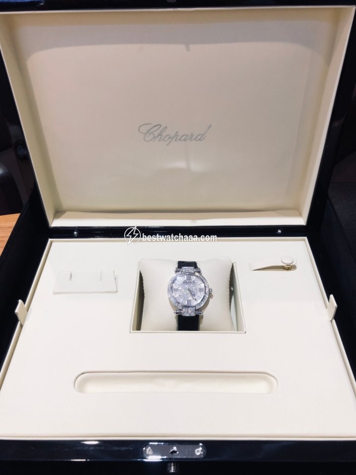 IMG_9081 Chopard Imperiale Quartz White gold 384242-1001 Replica 7