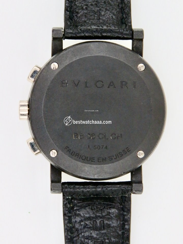 IMG_9081 Bulgari Bulgari Mens watch Unisex Quartz Carbon BB38CL Replica 7