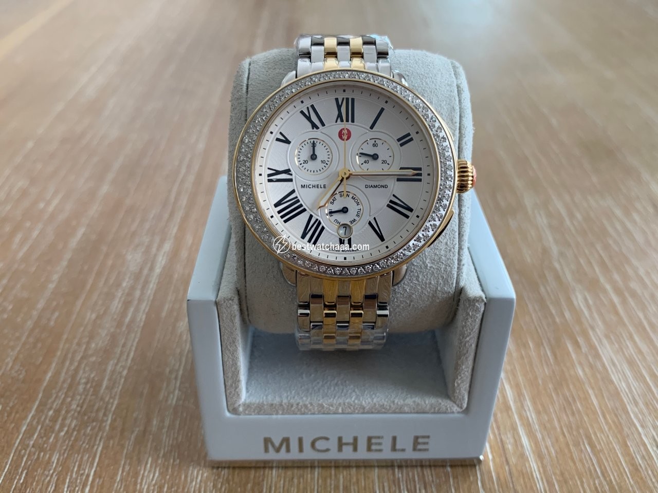 IMG_9081 Michele Serein Womens watch Quartz Steel Michele Serein Two-tone MWW21A000008 Replica 7