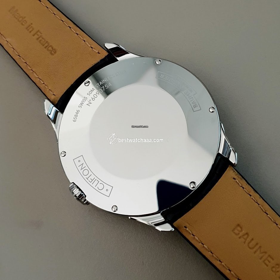 IMG_9081 Baume & Mercier Clifton Mens watch Unisex Quartz Steel 10420 Replica 7