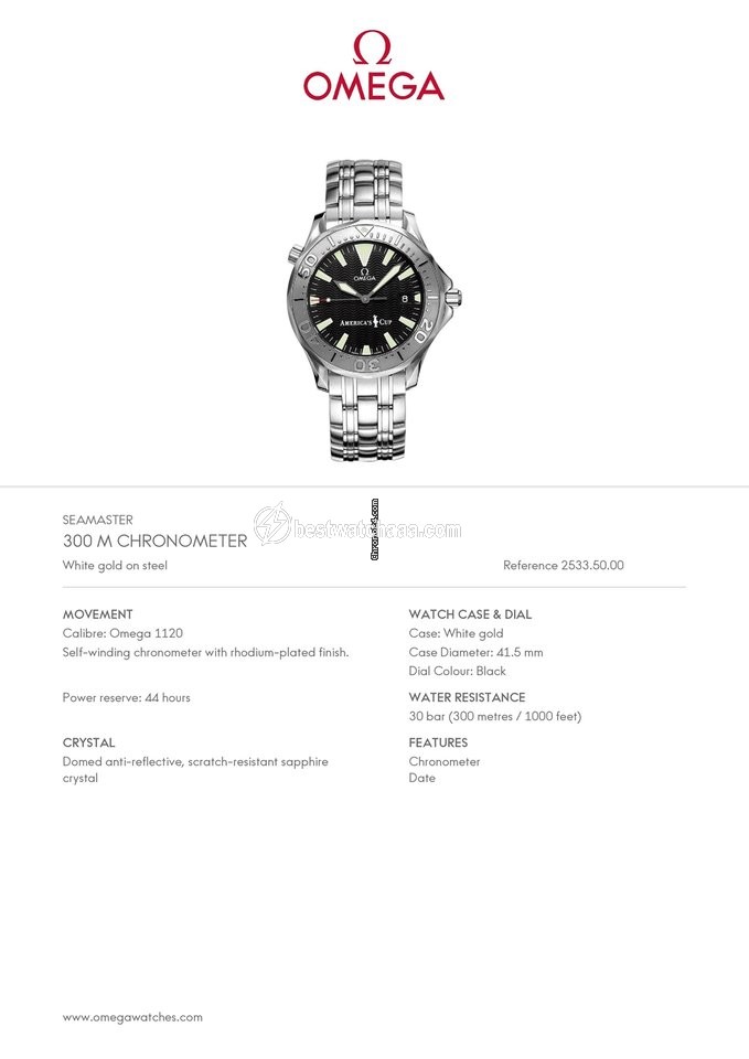 IMG_9081 Omega Seamaster Mens watch Unisex Automatic Steel 2533.50 Replica 7
