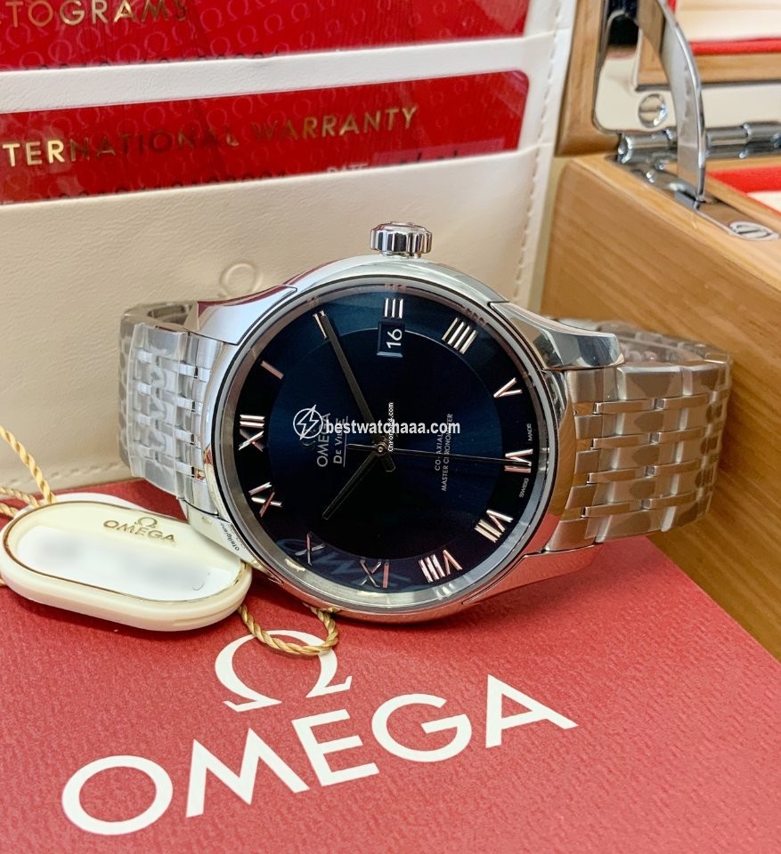 IMG_9081 Omega De Ville Hour Vision Mens watch Unisex Automatic Steel 433.10.41.21.03.001 Replica 7