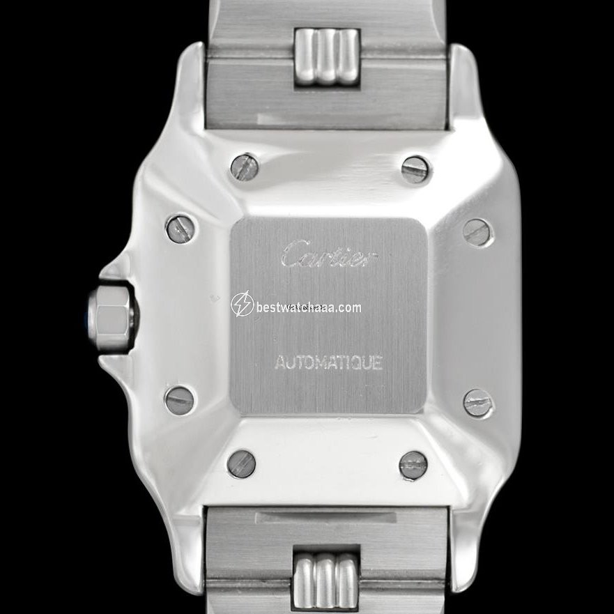 IMG_9081 Cartier Santos Mens watch Unisex Automatic Steel 7880 Replica 7