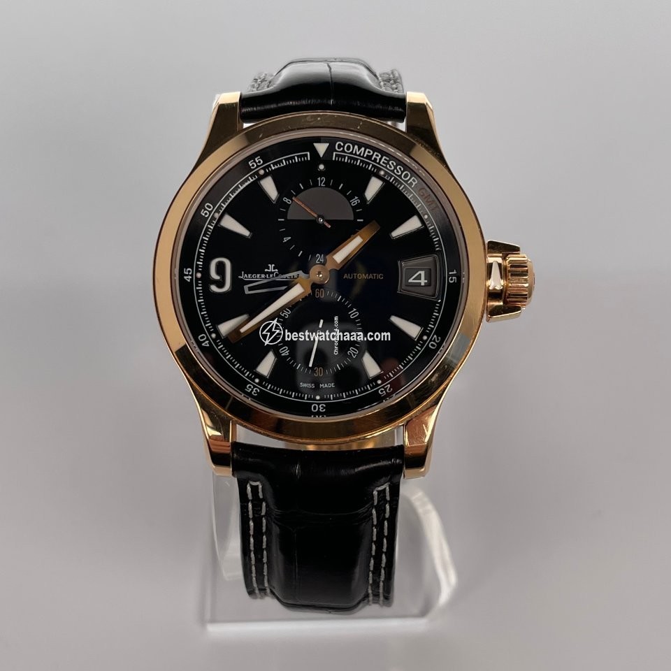 IMG_9081 Jaeger-LeCoultre Master Compressor GMT Mens watch Unisex Automatic Rose gold Q1732441 Replica 7
