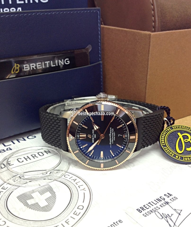 IMG_9081 Breitling Superocean Heritage Mens watch Unisex Automatic Gold Steel UB2030121B1S1 Replica 7
