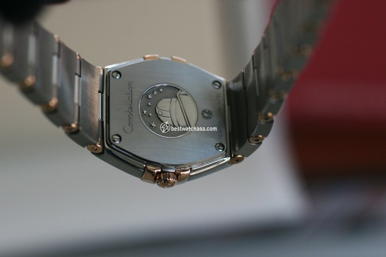 IMG_9081 Omega Constellation Quartz Womens watch Quartz Gold Steel 123.20.24.60.02.001 Replica 7