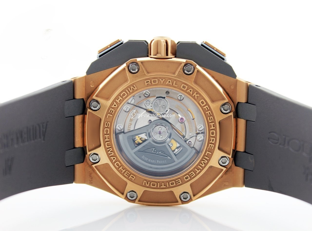 IMG_9081 Audemars Piguet Royal Oak Offshore Chronograph Mens watch Unisex Automatic Rose gold 26568OM.OO.A004CA.01 Replica 7