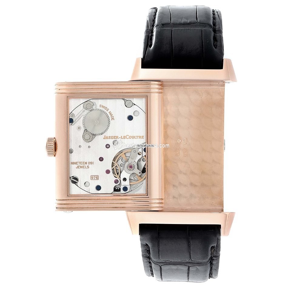 IMG_9081 Jaeger-LeCoultre Grande Reverso 976 Mens watch Unisex Manual winding Rose gold Q3732470 Replica 7