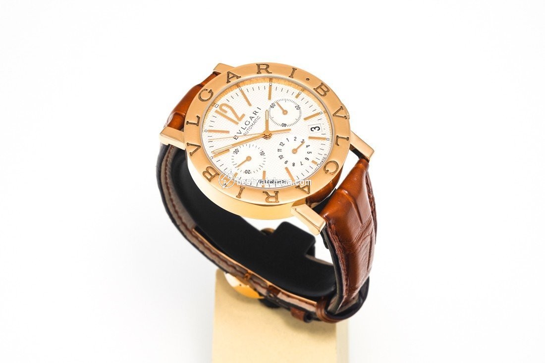 IMG_9081 Bulgari Bulgari Mens watch Unisex Automatic Yellow gold BB 38 GL CH Replica 7