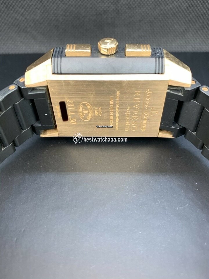 IMG_9081 Jaeger-LeCoultre Reverso Squadra World Chronograph Mens watch Unisex Automatic Red gold JLQ702L67P Replica 7