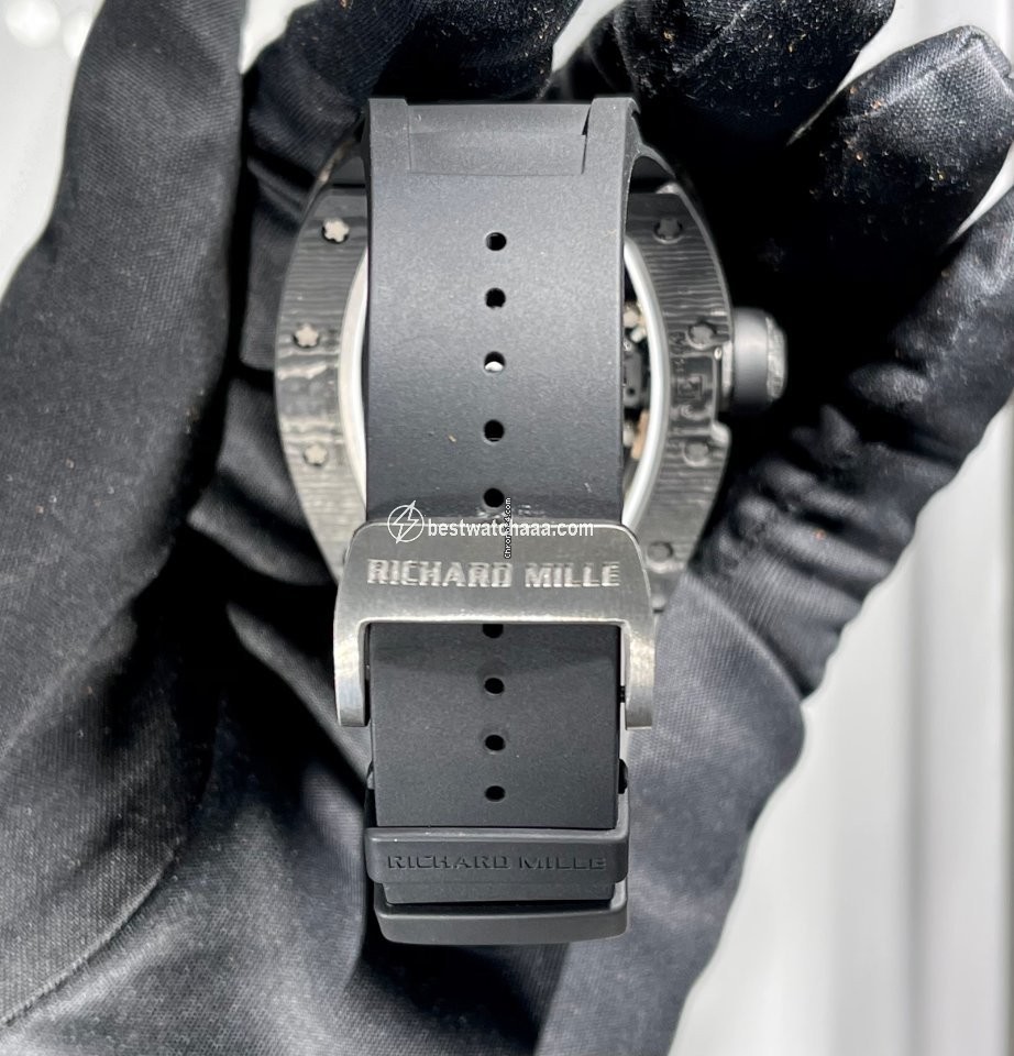 IMG_9081 Richard Mille RM 055 Mens watch Unisex Manual winding Rose gold RM 055 Bubba Watson Replica 7